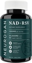Neurogan NAD+ mit Resveratrol Kapseln 1:1 Ratio - 1200mg Pro Servieren, 90 Ct - Cellular Health & Healthy Aging Supplements, Energy & Immune Support - Nikotine Adenine Dinukleotid NAD+ Ergänzung