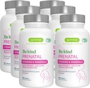 Igennus Methyliertes Prenatal Multivitamin für Frauen, Folat für MTHFR, hohe Absorption, Rein & Sauber, Sanfte Eisen, Choline, Calcium & Magnesium, Vegan Schwangerschafts-Vitamine, Halal, Non-GMO, 60 Tabletten x 6