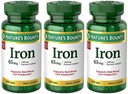 Ferro da stiro 65 mg, 3 bottiglie (100 conta)