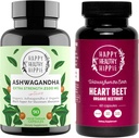 Happy Healthy Hippie Beetroot Kapseln & Organic Ashwagandha Stress Support Supplement Kapseln