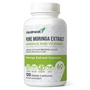 Pure Moringa Extrakt Kapseln – 20:1 (20.000 mg) Potent Formula – Vegan Superfood Supplement mit Vitaminen & Minerals – Energie, Immunität, Verdauung & Stimmung Unterstützung – 120 Kapseln – Nicht-GVO, Glutenfrei