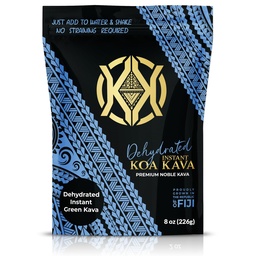 Koa Kava Dehydrated istantanea Kava - 100% Dehydrated istantanea verde Fijian Kava Root Powder, 8 oz (226g) Bag