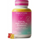 Pink Stork Total postnatal Vitamin Gummis - Multivitamin für Postpartum Erholung und Lactation Unterstützung - Folsäure, B6, & Vitamin C - Postpartum Essentials - 60 Gummy Vitamine