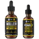 HERBIFY Bundle - Mullein Blatt Extrakt & Vitamin D3 - Atmungsunterstützung & Immun Boost