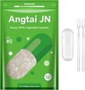Größe 0 Kapseln Leere Vegan Pflanze basiert klar (1.000 Zähler) Glutenfrei, Non-GMO, Halal zertifizierte Pillen-Füllungs-Kit mit 2 Löffel für Vegetarische DIY Ihre eigenen Ergänzungen