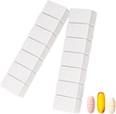 2Pack Wöchentliche Pille Organizer,Extra Große 7 Tage Pillen Fälle Reisen Tägliche Pille Box für Fischöl, Calcium Tabletten Ergänzungen und andere Vitamin Pille