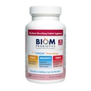 Biom Probiotics 3-in-1 Formel (Cold Shipped) mit 10 Billion Flora Probiotics, Prebiotics und Immunobiotics for Healthy Life & Longevity - Diversifiziert Gut Microflora und Microbiome - für Männer & Frauen