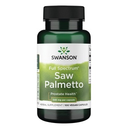 Swanson Saw Palmetto - Kräuter-Ergänzung Förderung männlicher Prostata-Gesundheitsunterstützung - Natural Hair Supplement & Urinary Health Support - 540 mg 100 Kapseln