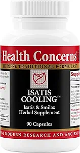 Health Concerns Isatis Cooling – Immun- und Entzündungsunterstützung – Gut Health, Darmhilfe, Urinary Tract Cleanse, Heat Clearing & Detox – Chinesische Kräuterergänzung für Herren & Frauen – 90 Kapseln
