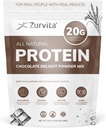 Zurvita - Chocolate Delight Protein Powder - 20g Protein, Probiotika, 24+ Vitamine und Mineralien - keine künstlichen Süßungsmittel - 26oz (20 Servierungen)