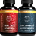 Primal Harvest Liver & Gut Restore Ergänzungen für Frauen und Männer, Bundle