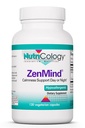 Nutricology ZenMind Supplement - Calmness Support, Tag oder Nacht, GABA, L-Theanin, Allergiker, Vegetarische Kapseln - 120 Count