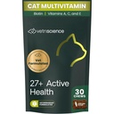 VetriScience 27+ Active Health Chews, Nu Cat Daily Multivitamin für Katzen und Kätzchen, Balanced Vitamins, Mineralien und Antioxidantien, Gesundheits- und Wellness-Unterstützung, Fisch, 30 Count