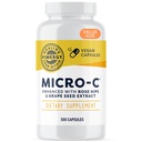 Vimergy Micro-C® Vitamin C Kapseln – 500mg pro Kapsel, unterstützt Immungesundheit*, fördert Kollagenproduktion, Unterstützt gesunde Knochen*, Kosher, Vegan & Glutenfrei, Wertgröße 300 Kapseln