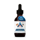 Ayush Herbs Ashwagandha Drops für Kinder & Erwachsene - Alkoholfreie Ashwagandha Tropfen, Berechnen Tagesergänzung für Beruhigung Fokus mit Organic Ashwagandha, Lemon Flavor - 2 Fl Oz (80 Portionen)