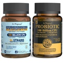 Probiotic 100 Billion CFU + 120 Billion CFU für gut & Verdauungs-Gesundheit, Vegan Acidophilus Probiotic Supplement