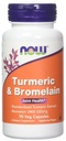 Nourriture Turcuma & Bromélain, 90 Capsule végétale (2 Pack)