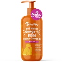 Zesty Paws Wild Alaskan Omega-3 Blend Pollock + Lachsöl für Hunde und Katzen- Haut und Mantel Unterstützung, Omega 3 Ergänzung für Haustiere, 16oz