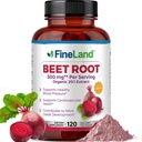 FineLand Beet Root Capsules | Blutdruckunterstützung 10.000mg Äquivalent pro Servieren | 20:1 Extrakt,120 Vegan Capsules – Immunsystem, Zirkulation & Heart Health – Non GMO, Made in USA