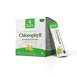 Pacchetti di bastone clorofilla del sole della natura: Supera il tuo disintossicante e Boost Gut Salute in pacchetti di bastone conveniente e delizioso (Melo dolce)