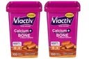 Viactiv Max Formel Kalzium +Vitamin D3 Ergänzung für Knochengesundheit, Rich Caramel, 100 Soft Chews - 2 Pack
