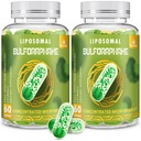 800 MG Liposomalraphane, Leistungsstarke Dual-Delivery für maximale Absorption & Potenz, Full-Spectrum Broccoli Extract, Antioxidant & Liver Supplement, 120 Softgels