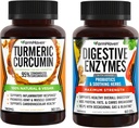 FarmHaven Turmeric Curcumin mit schwarzem Pfeffer und Verdauungsenzym mit 18 Probiotika & Kräuter