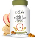 Matys Säure & Verdauungshilfe Gummie, Safe Antacid for Occasional Säure Reflux & Sodbrennen in Erwachsene & Kinder 4 Jahre alt +, Low Sugar, Glutenfrei, Vegan Gummy mit Apfelessig, 40 Anzahl