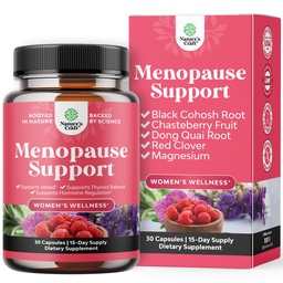 Komplette Kräuter Menopause Ergänzung für Frauen - Multibenefit Menopause Ease Hormon Balance für Frauen für Nacht Sweats Mood und mehr mit Dong Quai Vitex Chaste Berry und Black Cohosh - Trial Pack