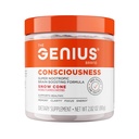 Genius Brand Genius Consciousness - All-in-One Brain Health Supplement für Klarheit - Unterstützt Konzentration, kreatives Denken, Energie & Gedächtnis - Powered by Nootropics - 15 Portionen - Snow Cone