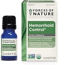 Kräfte der Natur Hämorrhoid-Behandlung, Extrastärke 0.37 Fl Oz, Organische homöopathische Medizin & Ätherische Öle, Hämorrhoiden-Relief für Schmerz, Juckreiz, Schwellung, Soreness & Discomfort