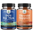 Bundle of DIM Ergänzung für Männer mit Panax Ginseng Bioperine Grapeseed & Astragalus für Prostata Gesundheit und Kräuter Schilddrüse Unterstützung Complex mit L Tyrosin, Bladderwrack, Selenium & Pure Ashwagandha