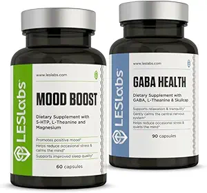 LES Labs Serenity Now Duo - Mood Boost & GABA Health Bundle unterstützt eine positive Stimmung und bessere Erholung