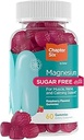 Zahler Magnesium Gummis - Zuckerfreie Magnesium Citrate Gummis für Muskel-, Nerve- und Beruhigungsunterstützung - Relaxing Non GMO Gluten Free Chewable Raspberry Flavored Magnesium Chews für Erwachsene (60 Count)