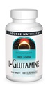 Quelle Naturals L-Glutamin - freie Form Aminosäure, die Stoffwechselenergie unterstützt - 100 Kapseln