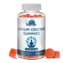 Lithium Orotate Gummie 5mg pro Servieren - Third Party Tested, Plant Based. Alternativ zu Lithiumtropfen oder Pillen. Trace Mineral für Mood-Unterstützung- Erdbeer Flavored Lithium-Ergänzungen- 60 Zähler