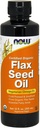 Olio di semi di lino da 12 Oz (certificato biologico non GE) - NOW Foods