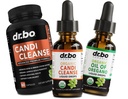 Candi Cleanse & Oregano Öltropfen - Organisches Öl von Oregano Tropfen Flüssigkeit & Black Walnut Wormwood - Extra Strength Overgrowth Balance Complex, Natural Oral Gut Cleanser Detox Health Supplements Kapseln