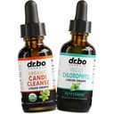 Candi Cleanse & Chlorophyll Liquid Drops - Organische Oregano Öltropfen & Flüssige Chlorophyll Odor Cleanse Support - Natürliche Mund Gutreiniger Detox, Interne Deodorant, Körperdeodorierende Ergänzung