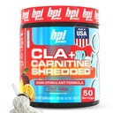 BPI Sports CLA + Carnitine Shredded - Konvertieren Sie Fettzellen In Energie und unterstützt Lean Muskel, Boost Metabolism - Non-Stimulant L-Carnitine Supplement - Obst-Punch (14.1 oz. / 50 Servierungen)