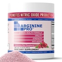 L-ARGININE PRO | 5.500mg L-Arginin Plus L-Citrulline 1100mg Himbeerpulver-Getränk-Mix-Ergänzung für erhöhte Stickstoffoxid-Produktion