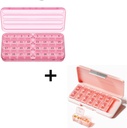 Monatliche Pille Organizer und Pille Organizer 2 Mal pro Tag