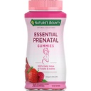 Nature's Bounty Optimal Solutions Essential Prenatal Gummis, Folsäure und Jod, Omega 3 und DHA, 50 Count, 25 Total Servings