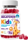 Dr.Moritz Melatonin Gummi für Kinder & Erwachsene (Ages 4+) – Natürliche Berry Flavor, Sanfte Schlafhilfe & Nachtunterstützung, natürliche Kinder Schlafhilfe Gummie, 60 Zähler