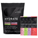 Sport Research® Hydrate Elektrolyte Pulverpackungen - Zuckerfrei & Natürlich mit Vitaminen, Mineralstoffen und Kokoswasser - Unterstützt Hydration - 32 Packungen - Vielfalt Pack