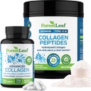 ForestLeaf Collagen Supplements Bundle - 2-in-1 hydrolysierte Collagen Peptide Pulver und Collagen Pillen - Gras Fed Bovine Collagen für Frauen und Kollagen für Männer