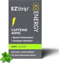 Energie-Ergänzungen - Mint Flavor, 30 Count - Lösen von Streifen mit 40mg Koffein, um zu helfen, Ihren Tag und steigern Leistung - Made in USA, Zucker und Gluten-Free