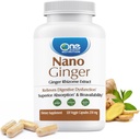One Planet Nutrition Nano Ginger Root 250 mg Veggie Kapseln (120 Servierungen), Pure Ginger Root Extract, Nano for Superior Absorption, verbessert Verdauungsgesundheit, Non-GMO, Vegan Gluten Free