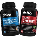 Glucosamin Chondroitin MSM Turmeric & Tart Cherry - Joint Health Supplement Knee Bone & Joints, Purge Uric Acid Cleanse Flush Antioxidant Pillen - Joint Support Pills & Tart Cherry Extract Kapseln