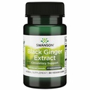 Swanson Black Ginger Extract - Fördert gesunde Blutzirkulation und körperliche Kraft - Kann helfen Herzgesundheit, Muskelgewebe und Wohlbefinden - (30 Veggie Kapseln, 100mg Jeder) 1 Packung